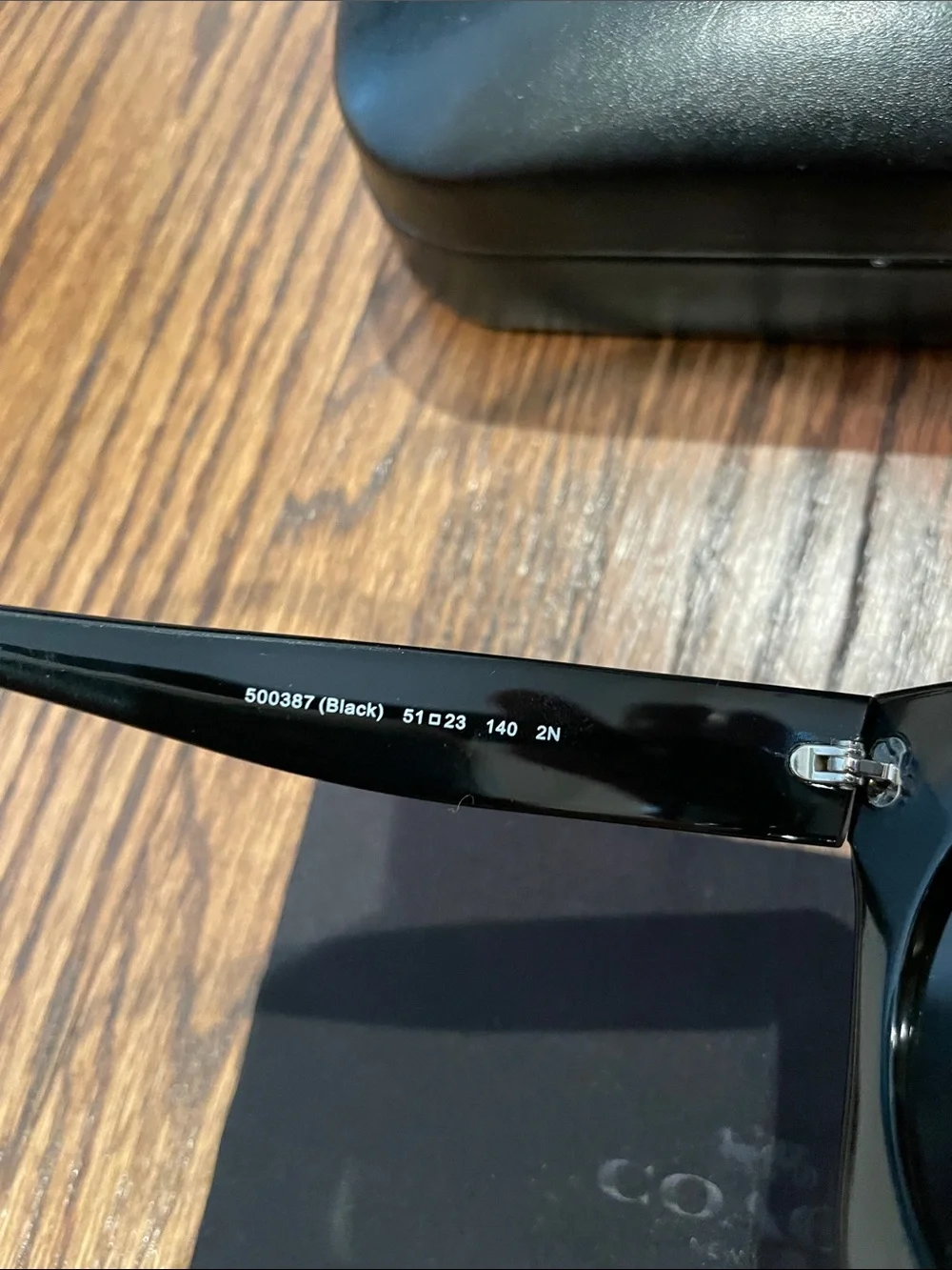 Coach Black Gloss Oversized Cat-Eye Sunglasses